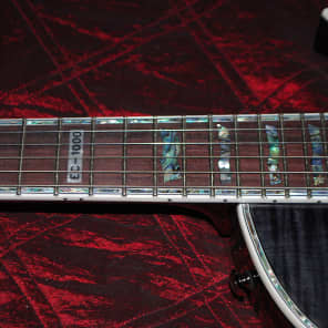 ESP LTD EC1000 FR Deluxe Electric Guitar See Thru Black EMG's Floyd Rose!! image 8