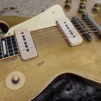 GIBSON LES PAUL early 1956 GOLDTOP matched pot dates 1345542 PLAYER! VIDEO!! image 7