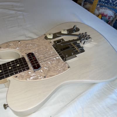 Waterslide Guitars T-Style Coodercaster B&G Bender PLEK'd White Blonde w/Lollar Supro Lap Steel+Charlie Christian Pickups image 14