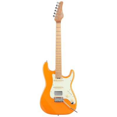 Schecter Nick Johnston Traditional HSS Electric Guitar, Atomic Orange image 2