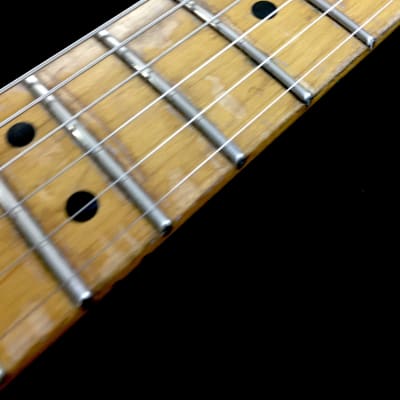LEFTY! Vintage Fender MIJ ST67 Custom Contour Body Relic Strat Body Hendrix Blonde Guitar CBS Reverse HSC image 7