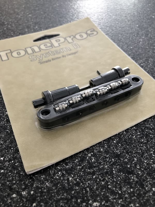 TonePros TPFR-B Metric Locking Tune-O-Matic Bridge With | Reverb