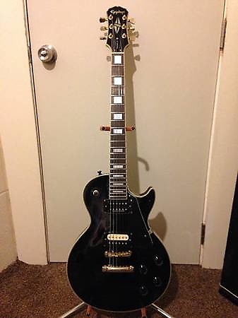 1994 Gibson Epiphone Les Paul Custom Black Beauty w/ Pickup