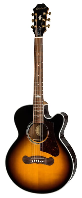Mint Epiphone J-200 EC Studio Parlor Vintage Sunburst | Reverb Mint Epiphone J-200 EC Studio Parlor Vintage Sunburst | Reverb
