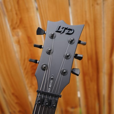LTD  ESP LTD EC-FR BLACK METAL BLACK SATIN 6-String Electric Guitar image 6
