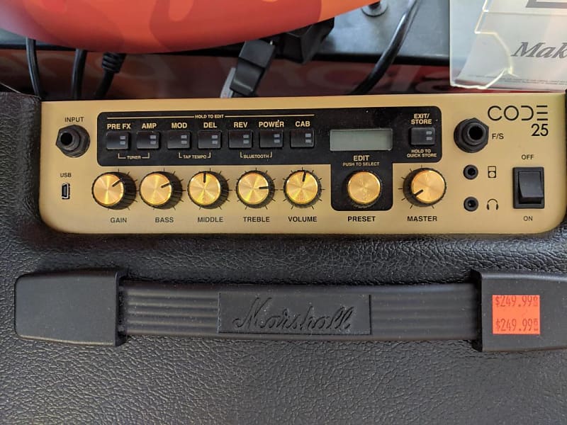 Marshall Code 25 2018 Black | Reverb