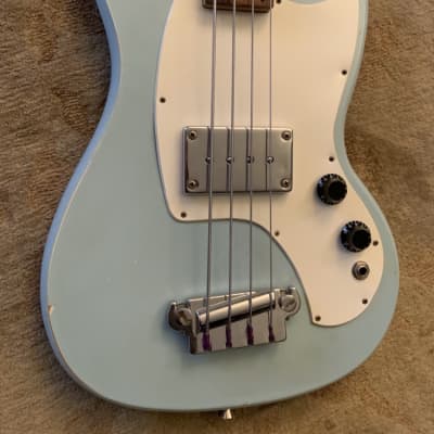 Kalamazoo Vintage B-1 Bass 1960's Frost Blue Medium 31" Scale image 2