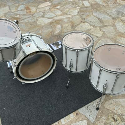 Pearl MLX Maple White 4pc Drum Set Kit owned by James Kottak Ex Scorpions !!! image 12