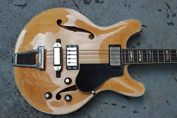 Very Rare Yamaha SA75 1973 Natural Finish Hollowbody Bass