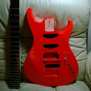 1988 Ibanez 540P FA (Five Alarm Red) PROJECT GUITAR (Body and Neck) JS Satriani image 1