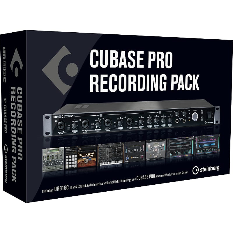 Steinberg Cubase Pro Recording Pack EU / UR816 & Cubase Pro - USB Audio  Interface | Reverb Finland