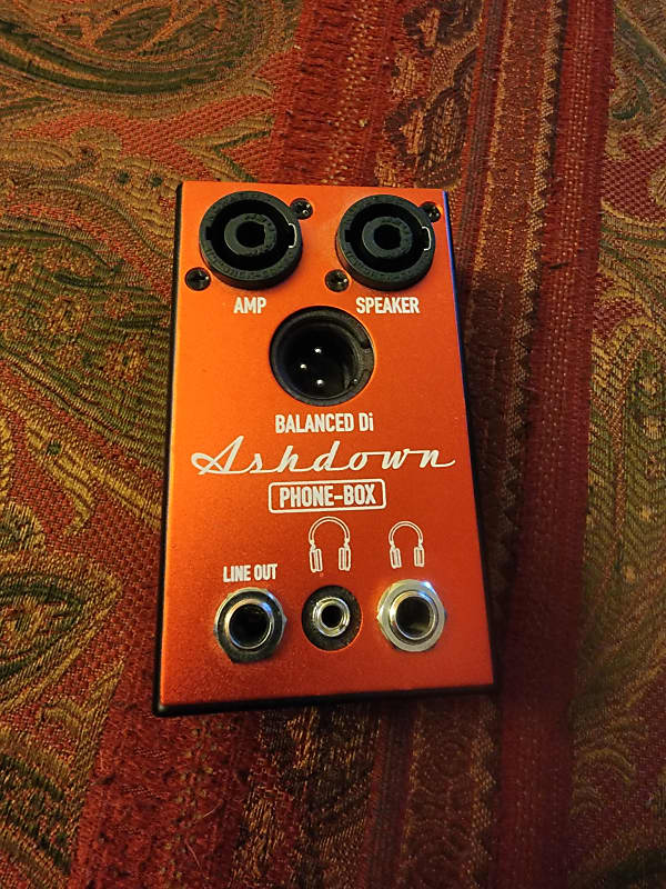 Ashdown PhoneBox Headphone Out/DI Box 2010s Red Reverb