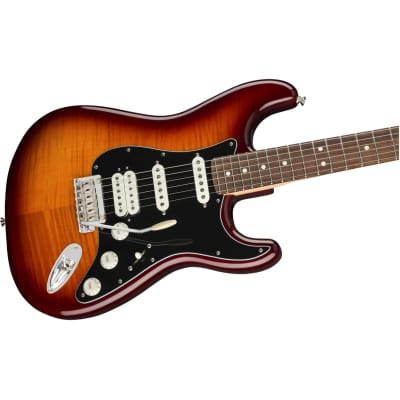 Fender Player Stratocaster HSS Plus Top - Pao Ferro Fingerboard, Tobacco Sunburst image 3