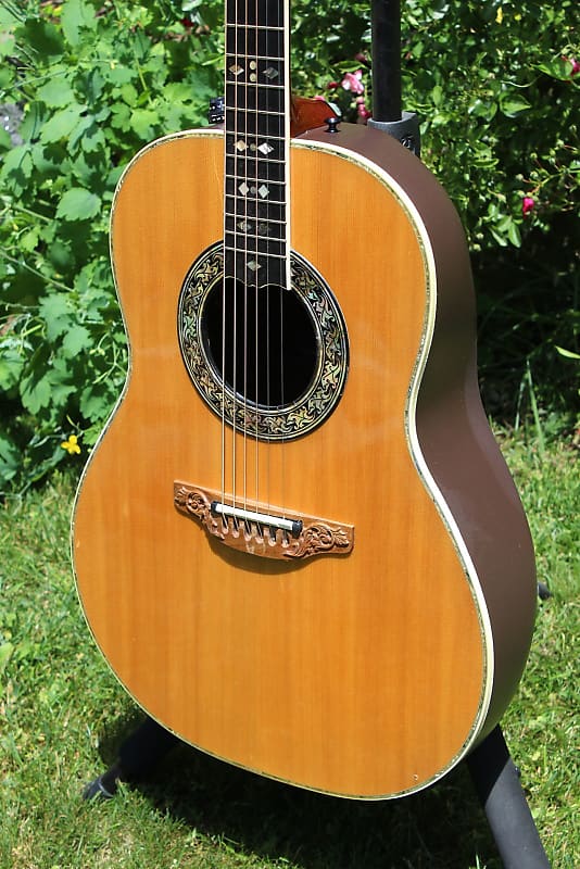 1977 Ovation Custom Legend 1619-4 Acoustic Electric Guitar