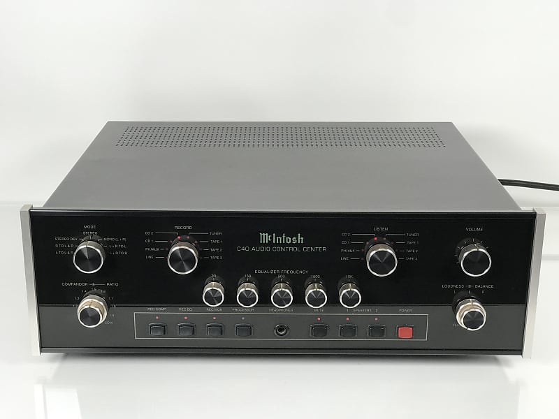 アンプ Macintosh C40 audio control center McIntosh C40 2-Channel Solid State Audio Control Center