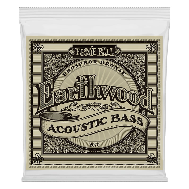 Ernie Ball 2070 Earthwood Phosphor Bronze Acoustic Bass Strings 45-95 image 1