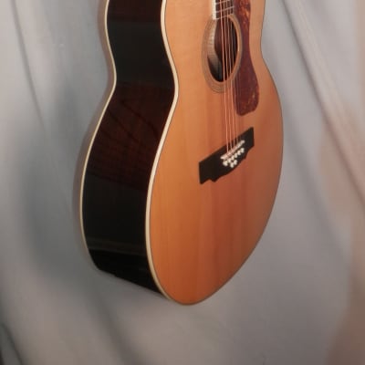 Guild BT-258E Deluxe 8-String Acoustic Electric Baritone Archback Solid Top Jumbo Natural Gloss new image 5