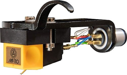 Nagaoka MP-110H Cartridge, Stylus + Headshell, Ideal For Most Vinyl Record Players Turntables  			