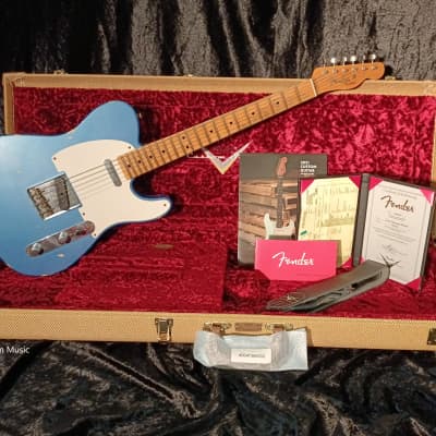Fender CS 51 Tele Relic Aged Lake Placid Blue - Aged Lake Plaacid Blue image 1