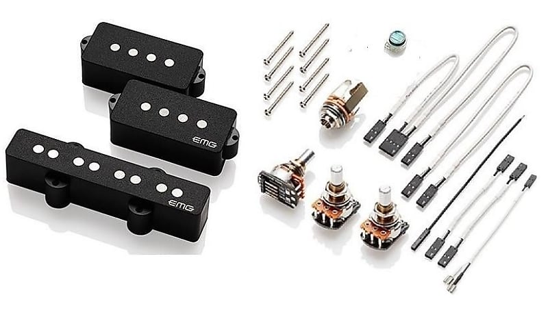 EMG PSJV HZ Black For PJ P & J Bass Passive Precision / Jazz Pickup Set (  3.59