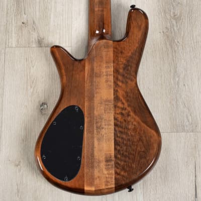Spector NS Ethos 5 5-String Bass, Poplar Burl Top, Super Faded Black Gloss image 4