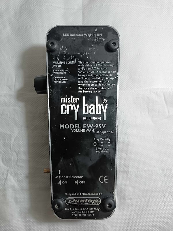 Dunlop EW-95V Mister Cry Baby Super Volume Wah | Reverb