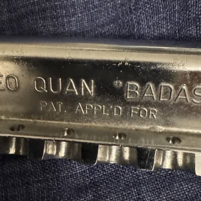 Leo Quan Badass wraparound bridge PAT. APPL’D FOR 70s-80s - Chrome for sale