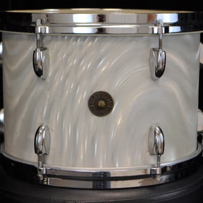 Gretsch 22/13/16" Drum Set - 1960s White Satin Flame image 7