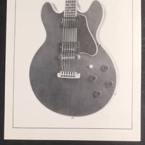Gibson BB King Standard dealer sheet 1981 image 1