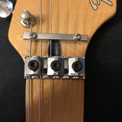 1995 Fender Stratocaster RARE Squier Series HSS with Floyd Rose Tremolo MIM Black image 8
