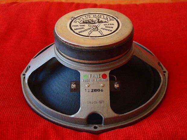 Fane Titan 50 w 12" Inch 8 Ohm Loud Speaker Made in England 1976 image 1