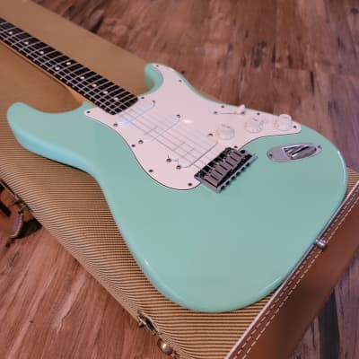 1996 Fender Jeff Beck Signature Stratocaster Surf Green Collectors Grade W/OHSC & Candy image 5