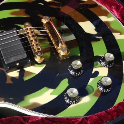 Gibson Zakk Wylde Camo Les Paul Custom 1st Lefty Lefthand Handsigned by Zakk Wylde LH image 11