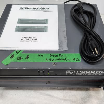 Electro/Voice (Dynacord) P-900 Power Amp 2 x 450 Watts 4Ω, Precision Series Power Amplifier ,In good condition, Made in Germany image 3