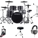 Roland V-Drums VAD506 Electronic Drum Set + Headphones + Pedal + Snare Stand + Throne