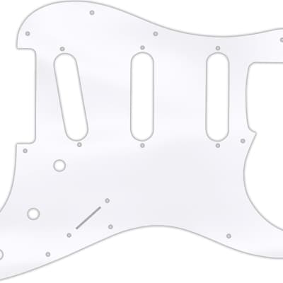 WD Custom Pickguard For Fender VooDoo Jimi Hendrix Tribute Stratocaster #45T Clear Acrylic Thin