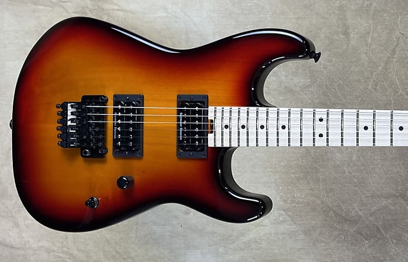 Charvel USA Custom Shop San Dimas 2H 3 Tone Sunburst Pointy Headstock Guitar image 1
