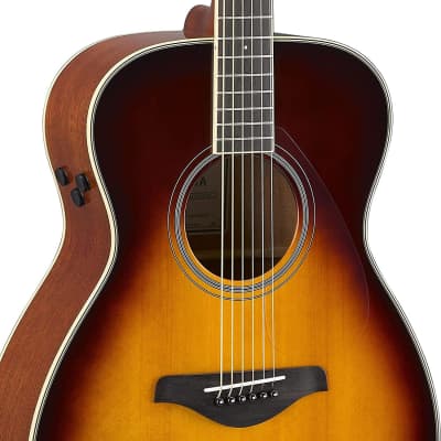 Yamaha FS-TA TransAcoustic Symphony Acoustic Electric Guitar, Brown Sunburst image 4
