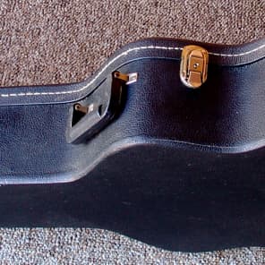 TKL black hard shell lined case for 17" Archtop guitars image 4