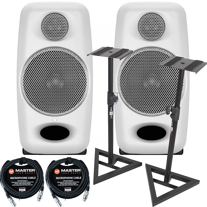 IK Multimedia iLoud Micro Monitor Studio Monitors, White (Pair) w