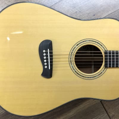 2004 Tacoma DM28 Natural Gloss Finish Dreadnought Acoustic Guitar with Original Hardshell Case for sale