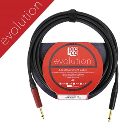 ProCo Evolution Silent Instrument Cable, 20 FT, Straight-Silent Straight for sale