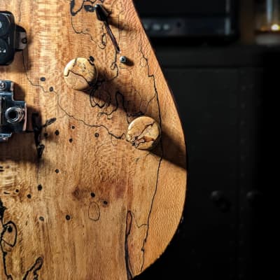 Canalli Spalted SS, MBit Custom Shop, Reclaimed / Exotic Woods, Stainless Steel Tremolo Bridge, Hand-wound Pickups, Brazilian, Superstar Style for sale