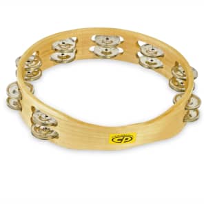 Latin Percussion CP390 CP 10" Headless Double-Row Wood Tambourine
