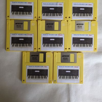 Roland E600 Keyboard Floppy Disk Styles Collection image 1
