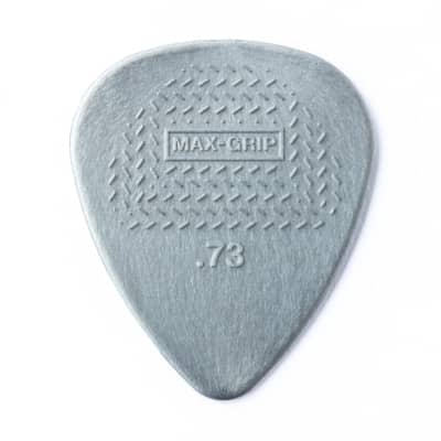 Dunlop .73 Gray Nylon Max Grip Standard Picks 12 Pack image 3
