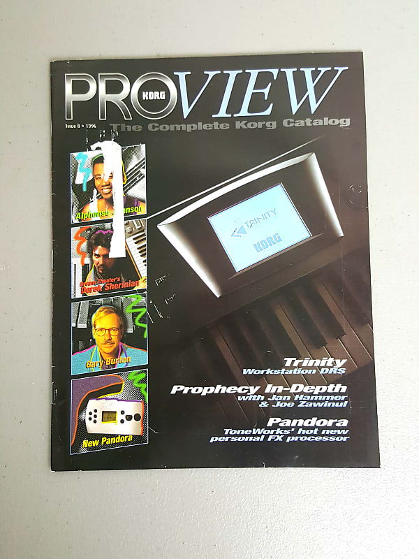 Korg Proview Magazine - Issue 8 1996 - Trinity, Prophecy, Derek Sherinian