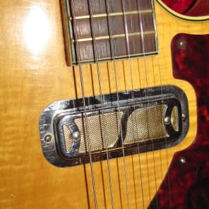Harmony Stratotone Mercury H48 1961 Maple Top with Original Case image 2
