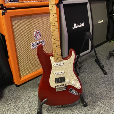 Fender Highway One Stratocaster with Maple Fretboard 2003 Crimson Red Transparent for sale