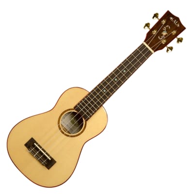 Kala KA-MSG Curly Mango Soprano Ukulele, Natural Gloss (RRP £235) | Reverb